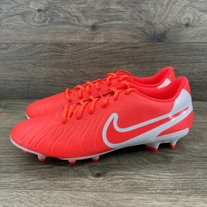 Nike Tiempo Legend Club FG Soccer Cleats Coral White DV4344 800 Men 11.5